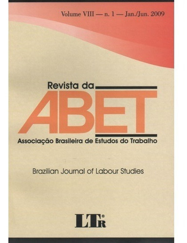 Livro Revista Da Abet - Vol Viii - Jan/jun 2009