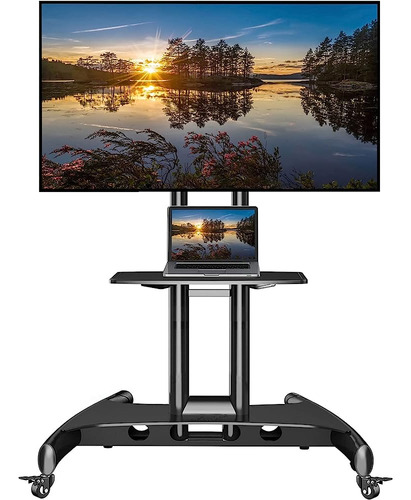 Nb North Bayou Mobile Tv Cart Rooling Tv Stand Con Ruedas Pa