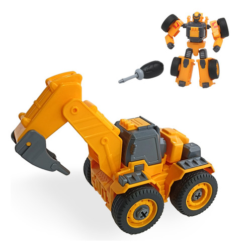 Juguete Transformer Carro Construcción Para Niños