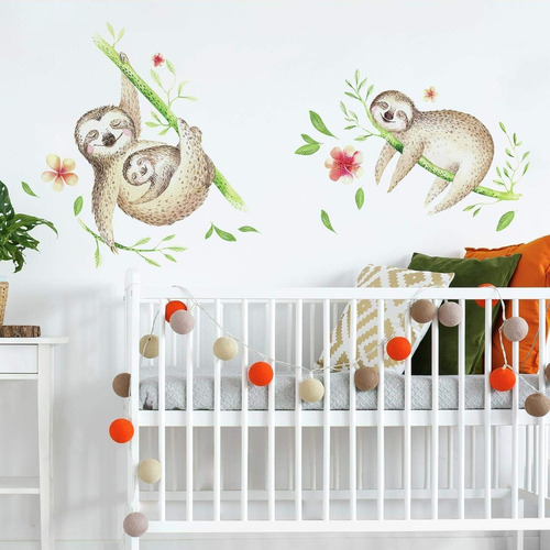 Vinilo Decorativo Pared [7f6dyyqs] Perezoso Animales