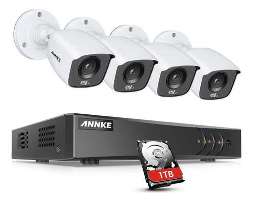 Annke - Sistema De Camara Cctv De Vision Nocturna A Todo C