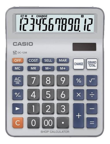 Calculadora De Escritorio De 12 Digitos Casio Dc-12m T-m