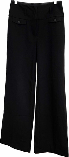 Hym Pantalón De Vestir De Algodón Negro Impecable Talle 36