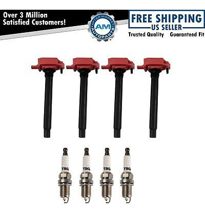 Ignition Coils Spark Plugs Kit Fits 2013 Dodge Dart 2017 Oac