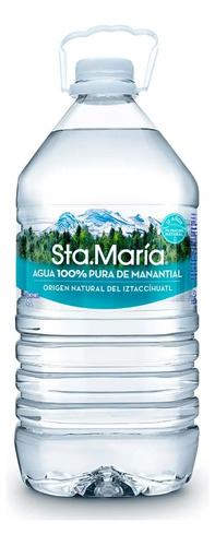 Agua De Manantial Santa Maria 4 L