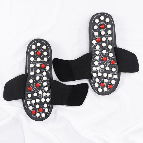 Sandalias De Masaje Reflejo Para Relajar Los Pies, Color Neg