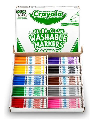 Marcadores Lavables Ultra Limpios By Crayola 200 Ud Suminist