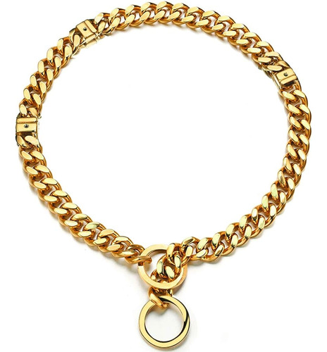 Gargantilla Deslizante De Collar De Perro De Oro Ajustable D