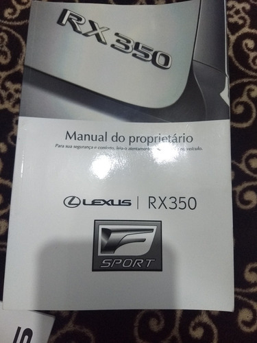 Manual Proprietario Lexus Rx350 2012 2013