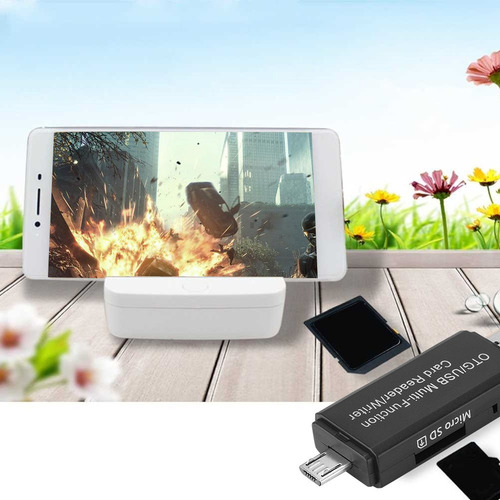 Gravador De Leitor De Cartão Multifuncional Otg Usb Para Mic