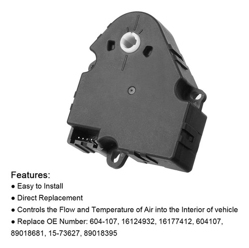 B 604-107 16124932 16177412 15-73627 Set Of 2 Hvac Heater