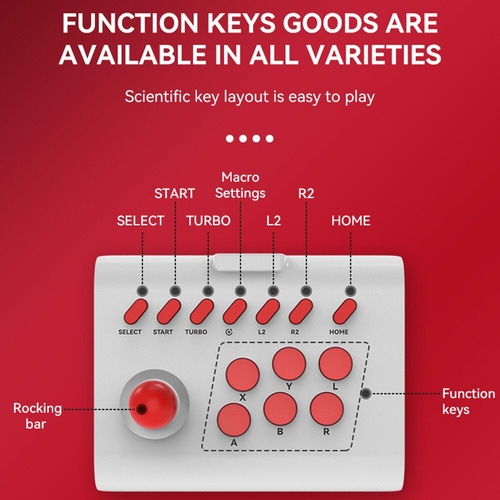 De Joystick Portátil Para Juegos, 3 Modos De Conexión,