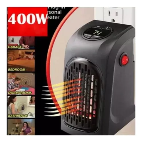 Mini Calentador Ventilador Aire Caliente Electrico Regulable