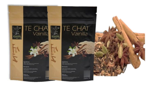 Té Chai Vainilla 2 Pack De 50g Kumoritea 