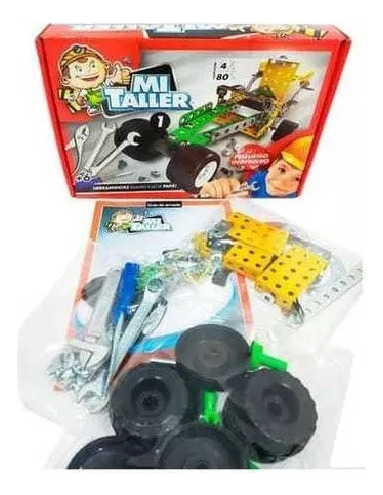 Set Pequeño Ingeniero Mi Taller 80 Piezas Metalicas