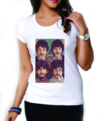 The Beatles Geniales Blusas Blancas Para Mujer 1965