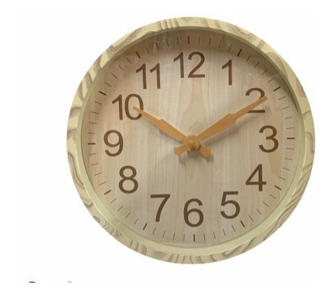 Reloj Pared 25 Cm Madera