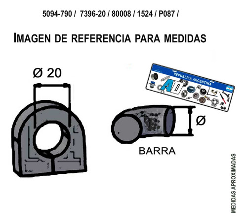 Kit Tren Delantero P/ Citroën Berlingo 19/8 20mm 10u Ig