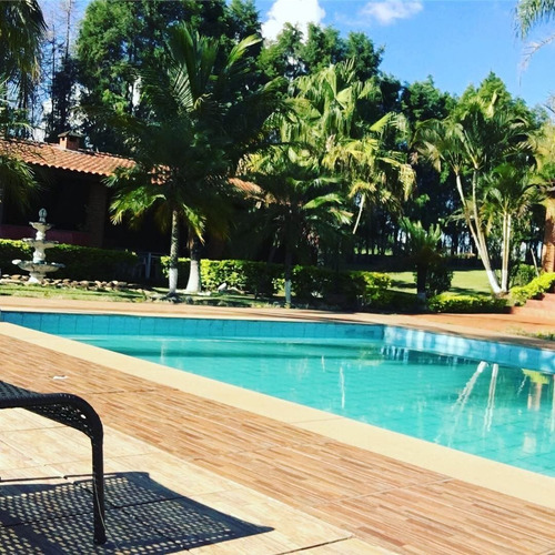 Imagem 6 de 30 de Chácara 1 Alqueire, Casa Sede 400m2, 4 Dormitórios, 2 Suítes, Lareira, Cozinha Ampla, Área Gourmet, Piscina, Campo De Futebol, Varanda, Casa Caseiro - Ch00259 - 70818374