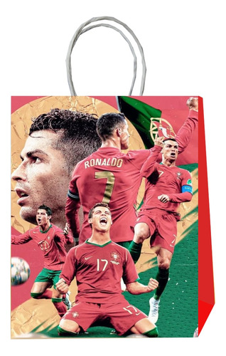 6 Bolsas Sorpresa Dulces Para Cumpleaños Cristiano Ronaldo 4