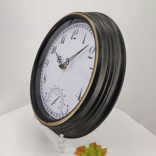 Reloj De Pared De 12 Pulgadas Con Reloj Redondo Estilo Retro