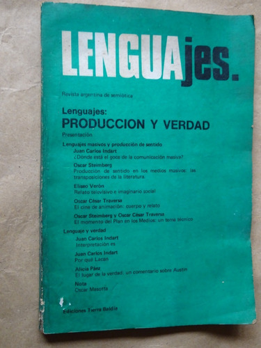 Lenguajes.semiótica.producción/verdad.verón.steimberg.masott