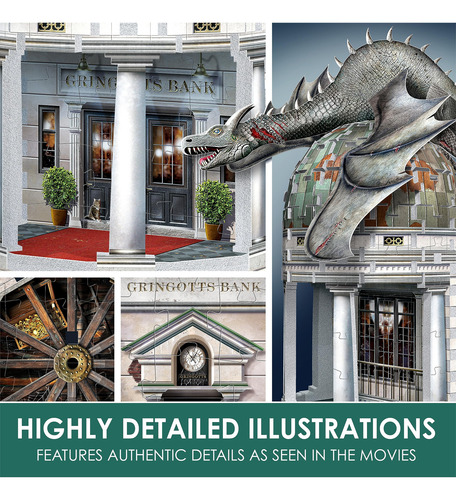 Puzzle 3d Webbit3d Harry Potter Gringotts Bank, 300 Piezas