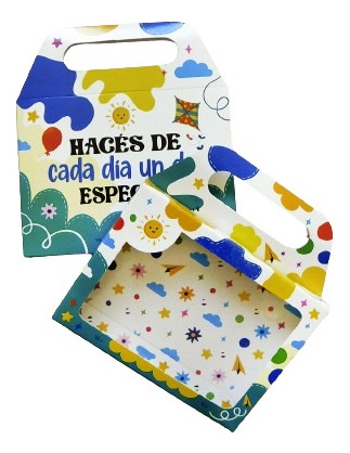 Cajita Para Cumpleaños Dia Del Niño  Pack X 100