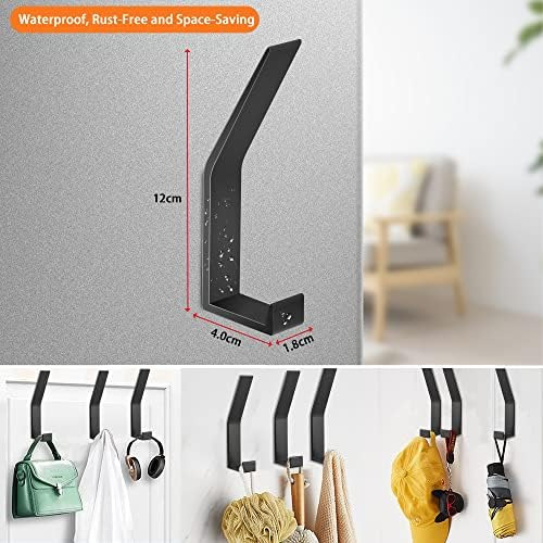 Kyoeon Ganchos Para Perchero Montados En La Pared, 4 Paquete