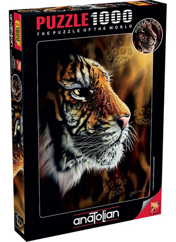 Rompecabezas Tigre De Bengala 1000p Anatolian Felino Secreto