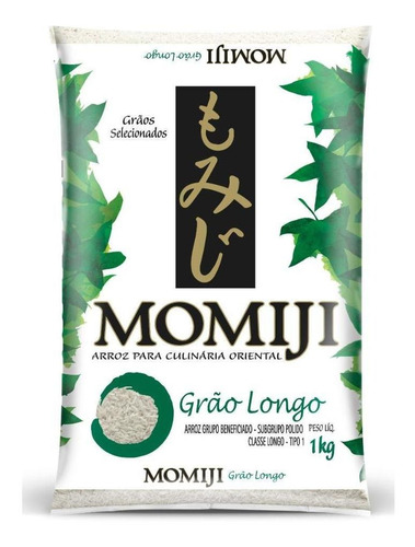 Arroz Tipo 1 para Culinária Oriental Momiji Pacote 1kg