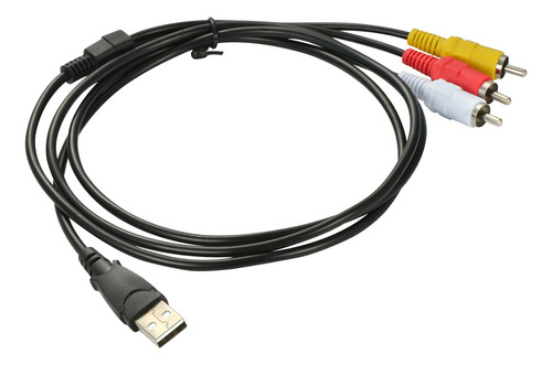 Usb A 3 Rca Av A/v Tv Cable Adaptador Para Tv/mac/pc/vídeo