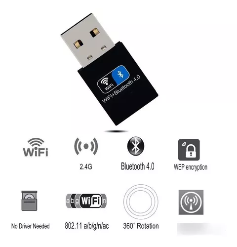 Comprar Controlador gratuito, versión de 600Mbps, receptor adaptador Wifi  USB inalámbrico, 2,4 + 5 Ghz, Wifi USB, tarjeta de red 802.11n/g/b