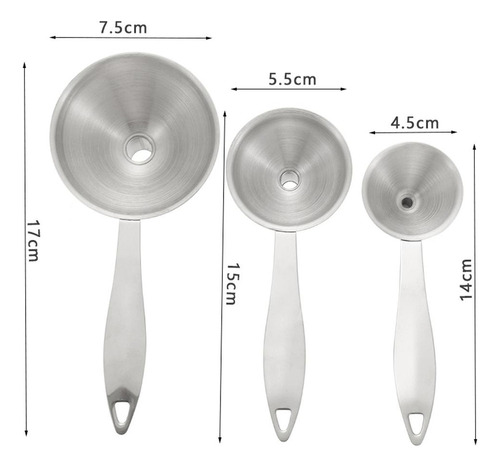 Yu 3 Pcs Embudo De Aceite De Cocina Accesorio De Cocina