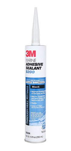 Adhesivo Sellador Silicon Marino 3m 5200 Negro (295ml)