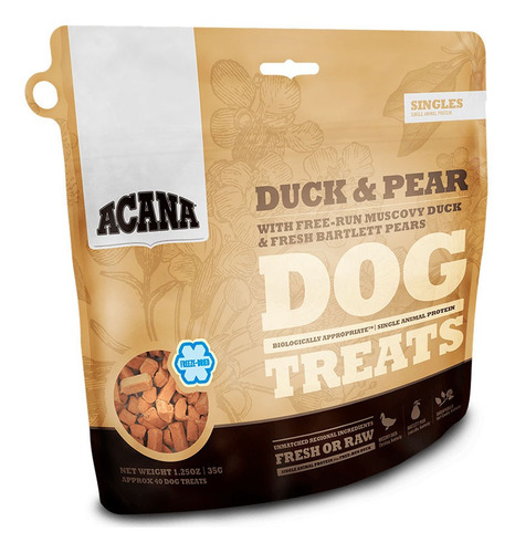 Alimento Para Perros Acana Duck Pear Treats 35gr Snack Np