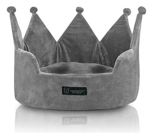 Nandog Pet Gear Crown - Cama Redonda Acogedora Para Perros .