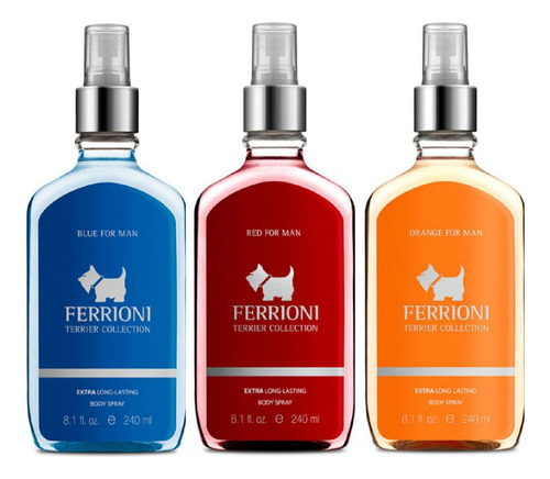 Body Ferrioni Collection Blue + Red + Orange 240ml Original.