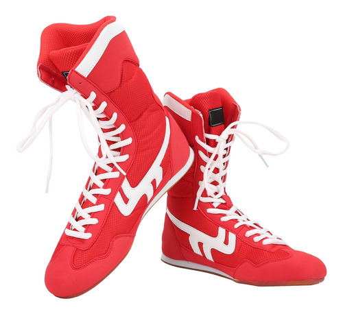 Lucha Libre Boxeo Zapatos Hightop Tobillo Para Artes Marcial