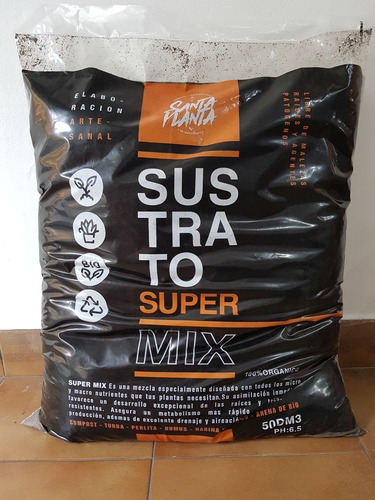 Imagen 2 de 10 de Sustrato Compost Humus Santa Planta Supermix 50dm3 Cultivo