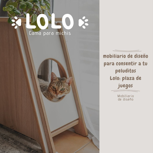 Imagen 6 de 10 de Rascador + Camita Para Gatos ¡diseño Exclusivo! - 56x60x31