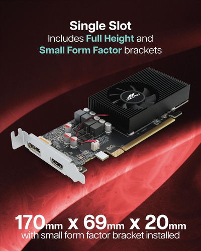 Visiontek Rx 550 Lp 4gb Gddr5 Tarjeta De Gráficos De Ranura