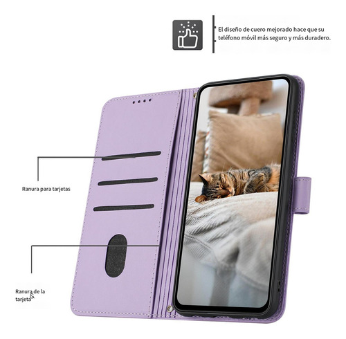 Funda Protectora Tipo Cartera Para Huawei Honor X9b Huawei Magic 6 Lite Con Tarjetero