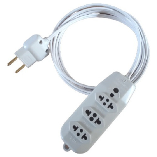 Extensao Eletrica 3 Mts 3 Tom 10a 110/220v Fio 1,5mm Rr821