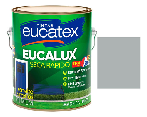 Esmalte Brilhante Eucalux Seca Rápido Premium 3.6l Eucatex