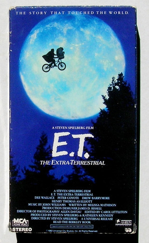 E.t. The Extra-terrestrial Pelicula Vhs En Ingles, 1988