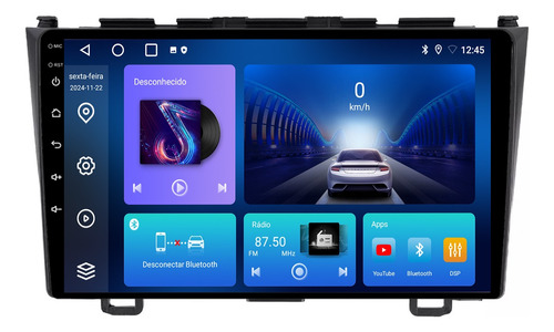 Central Multimidia Crv 05/11 9p Android 14 Carplay 4gb 64gb