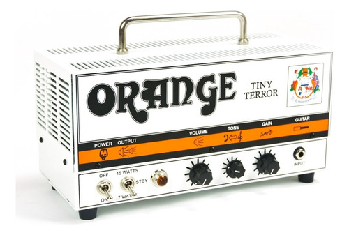 Amplificador Cabeçote Orange Tiny Terror 15w Válvulado Cor Branco 110v