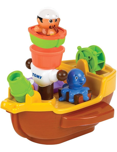 Imagen 2 de 9 de Barco Pirata Juego Para Baño Tomy Bebe Actividades 92117 Edu