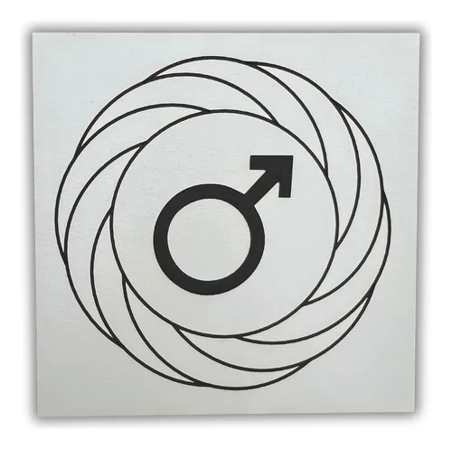 comprar Gráfico Radiestesia Mdf Branco 20x20 Turbilhao Com Marte